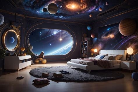 Premium AI Image | Cosmic Slumber Voyage Through Space A Solar System ...