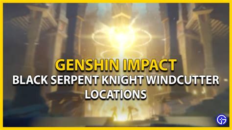 Genshin Impact Black Serpent Knight Windcutter Locations