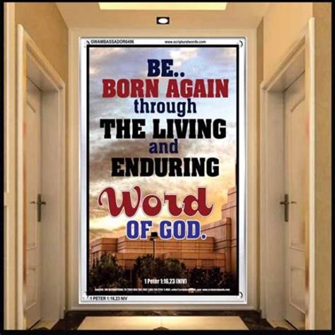 BE BORN AGAIN Bible Verses Poster (GWAMBASSADOR6496) "32X48"