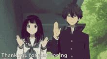 Thank You Anime Yell Hatoya Kohane GIF | GIFDB.com