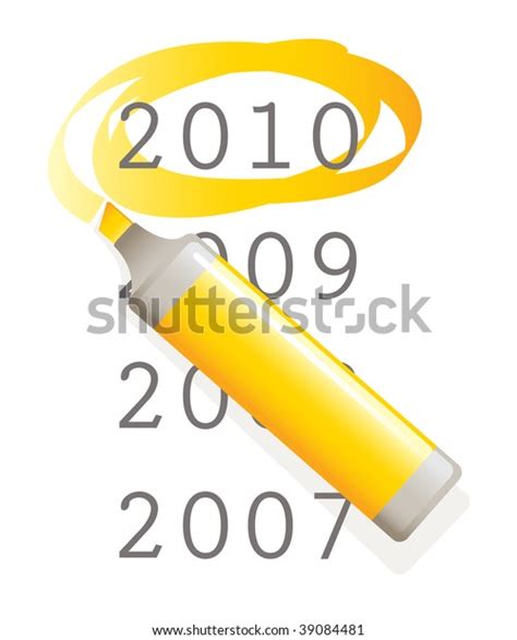 Vector Yellow Marker Pen Highlighting New Stock Vector (Royalty Free) 39084481 | Shutterstock