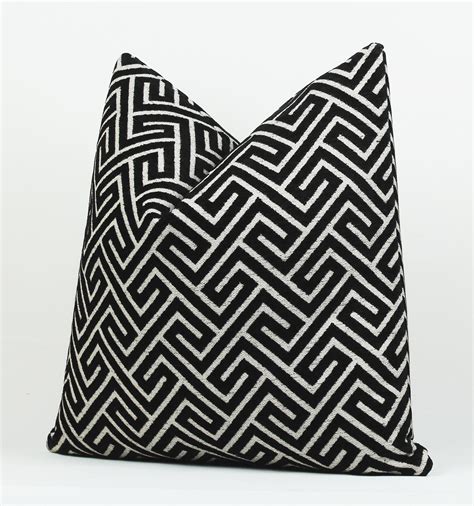 Modern Black Velvet Pillow Coverblack-white Velvet Fabric - Etsy