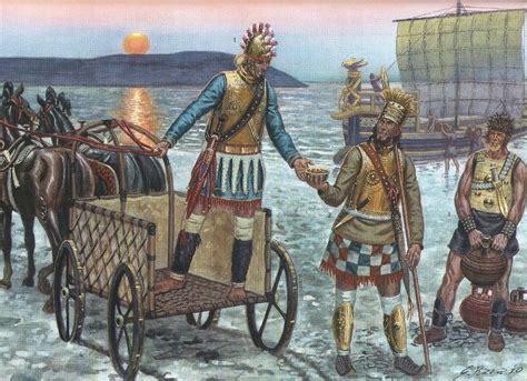 Giuseppi Rava - A Mycenaean 4 wheeled chariots, some late bronze age ...