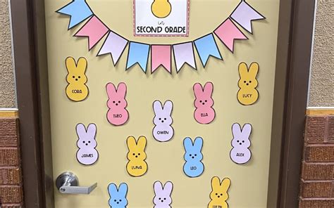 Easter Bunny Classroom Door Decorations That Students and Teachers Love - Teaching with Kaylee B