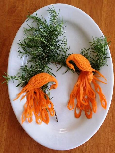 Creative carrot carving ~ Art Craft Gift Ideas