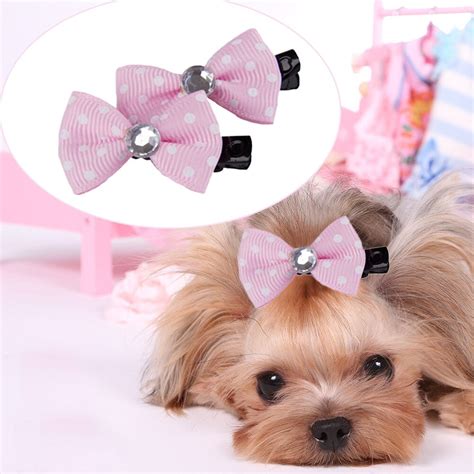 10pcs/lot DIY Dog Hair Bows Dog Cat Hairpins Lovely Pet Hair Clips Boutique Pet Products Dog ...