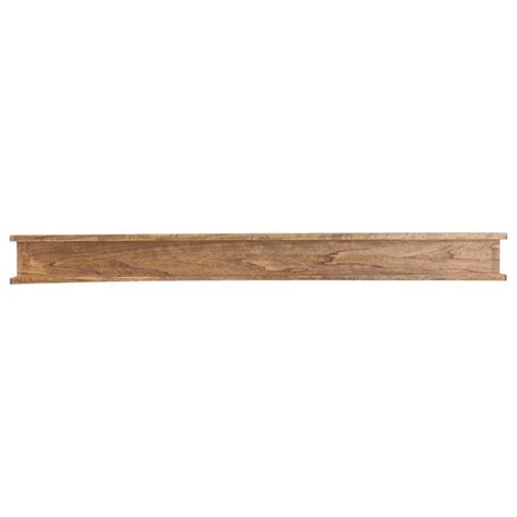 72 in. Aged Oak Cottage Mantel Shelf m-cott-7257-agok-none - The Home Depot