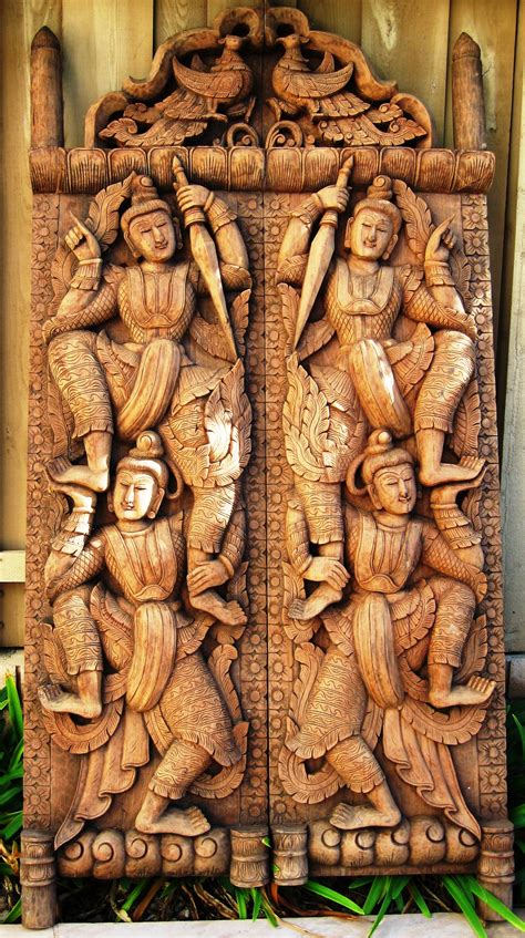 Teak Wood Carving