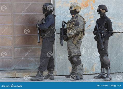 Police Special Forces in Action Stock Image - Image of dangerous ...