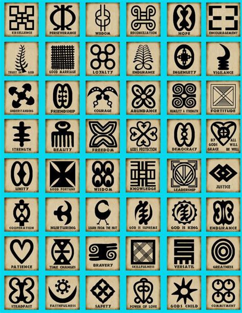 Adinkra Symbols | African tattoo, African symbols, Adinkra symbols