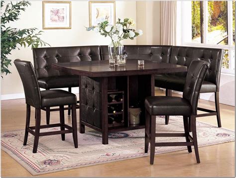 6 Piece Counter Height Dining Set With Bench