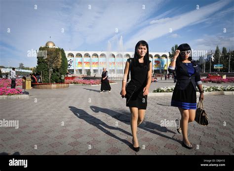 Life in Bishkek, the capital of Kyrgyzstan Stock Photo: 56956858 - Alamy