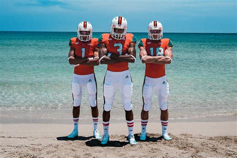 New Miami Hurricanes uniforms made out of plastic waste materials from ...