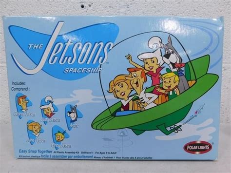 The Jetsons Spaceship Model Kit by Polar Lights New in Unsealed...