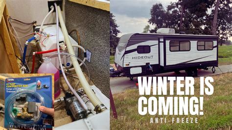 Winterizing my RV by adding a Valterra Pump Converter Kit! Keystone Hideout! - YouTube