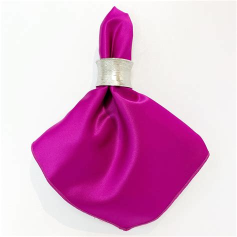 Magenta Satin Napkin - I Do Linens