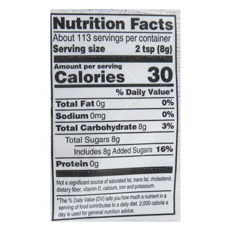 Raley's Dark Brown Sugar-Nutrition-Facts