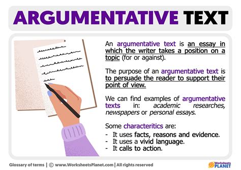 What is an Argumentative Text | Definition of Argumentative Text