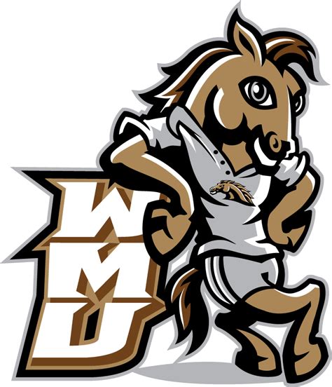 Western Michigan Broncos Mascot Logo - NCAA Division I (u-z) (NCAA u-z) - Chris Creamer's Sports ...