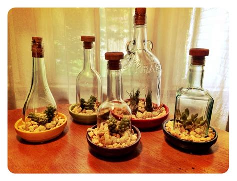 Wine bottle terrariums | Wine bottle crafts, Wine bottle, Bottle terrarium