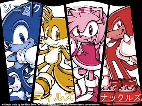 Sonic And Tails And Knuckles And Amy