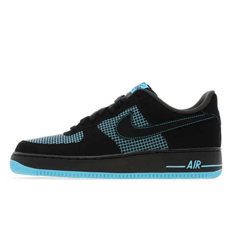 Nike Nike Air Force 1 Lo Black / Gamma Blue (Z20) Mens Trainers - Nike ...