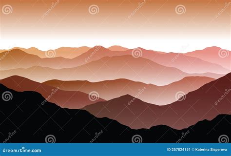 Dawn Landscape Vector Illustration | CartoonDealer.com #19557730