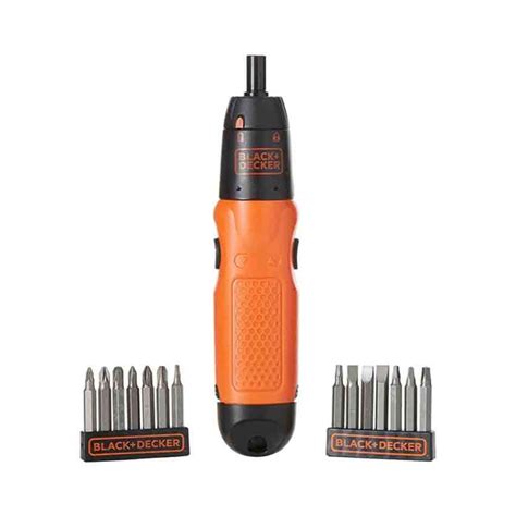 Black & Decker Battery Powered Cordless Screwdriver Set 19pc - A7073