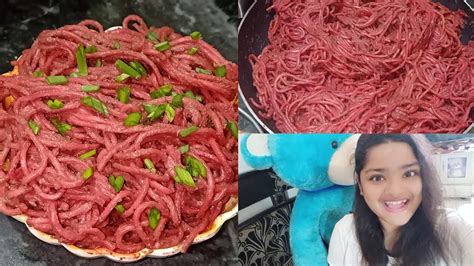 PINK NOODLES RECIPE! NATURAL BEETROOT AND GARLIC NOODLES | EASY AND HEALTHY NOODLES RECIPE - YouTube