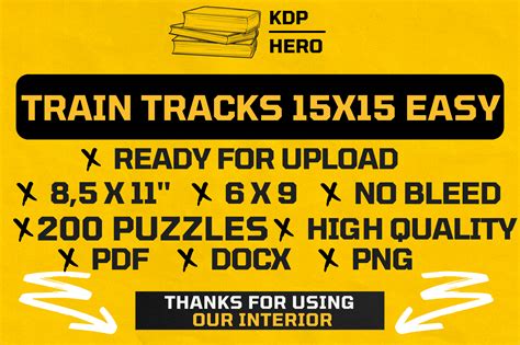 TRAIN TRACKS PUZZLES Graphic by KDP Hero · Creative Fabrica