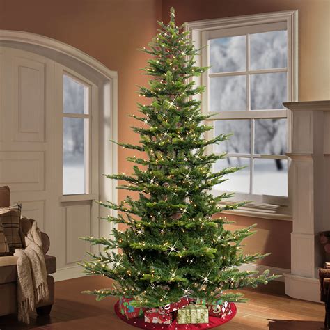 Steelside™ Pre-lit Aspen Green Fir Artificial Christmas Tree with Clear/White Lights & Reviews ...