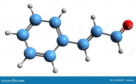 Cinnamaldehyde (cinnamic Aldehyde) Cinnamon Flavor Molecule. 3D ...