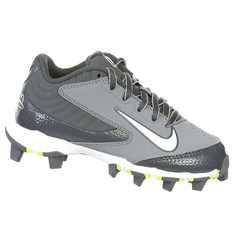 NIKE HUARACHE KEYSTONE LOW GS GREY/GRAPH/WHITE YOUTH MOLDED BASEBALL CLEATS 3.5Y - Walmart.com ...