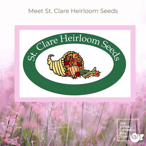 St Clare Heirloom Seeds May 2022 – The Little Catholic Box