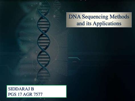 Dna sequencing ppt