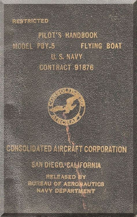 an old black book with gold writing on the front and back cover that says pilot's handbook model ...