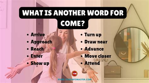 What is another word for Come? | Come Synonyms, Antonyms and Sentences ...