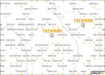 Techiman (Ghana) map - nona.net