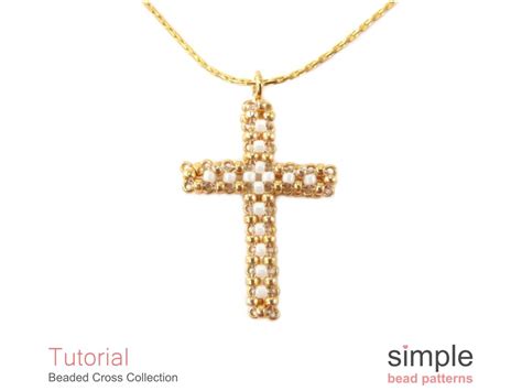 Beaded Cross Tutorial, How to Make a Beaded Cross Necklace, Cross ...