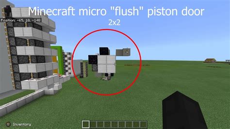 Minecraft Micro 2x2 Flush door - YouTube