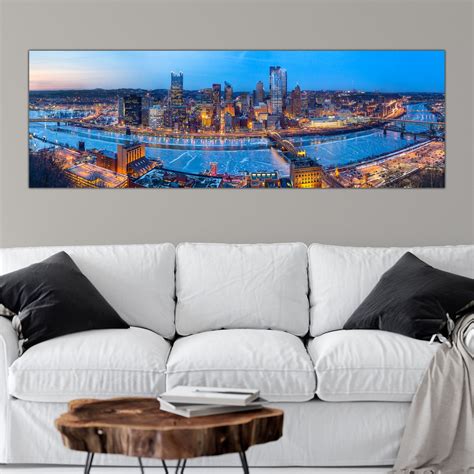 Pittsburgh Skyline Canvas Wall Art | Holy Cow Canvas