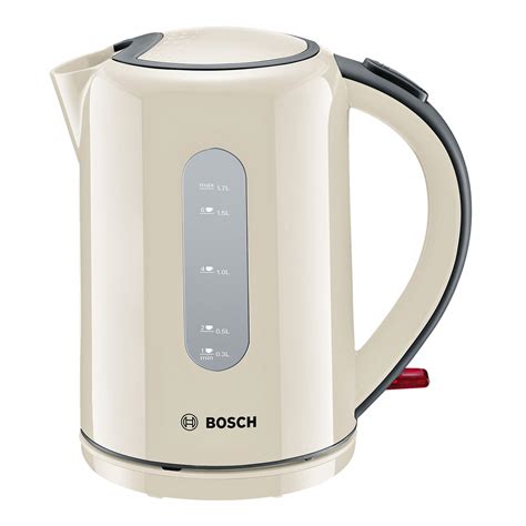 Bosch TWK76075GB Cordless Jug Kettle in Cream, 1.7L 3.1 kW