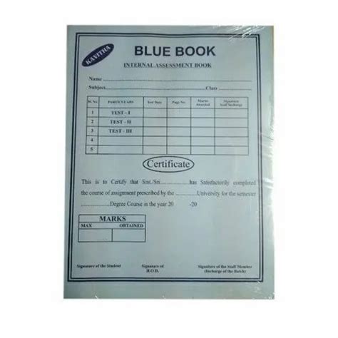 Perfect Bound Examination Blue Book at Rs 10 in Bengaluru | ID: 21464017891