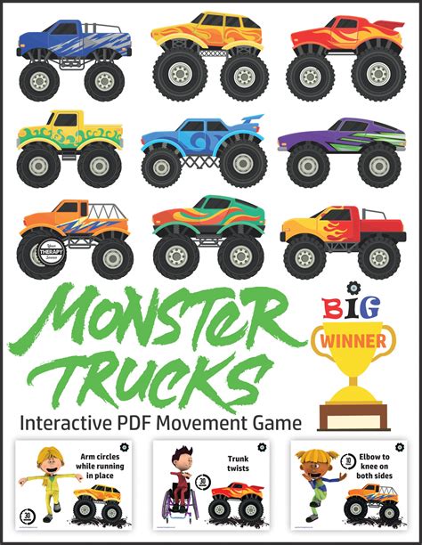 Monster Truck Game for Kids - Your Therapy Source