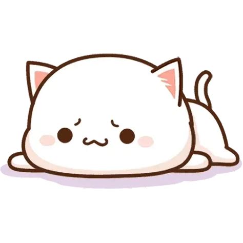 mochi mochi peach cat WhatsApp Stickers - Stickers Cloud