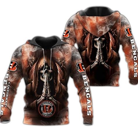 Cincinnati Bengals Hoodies death smoke graphic gift for men -Jack sport ...