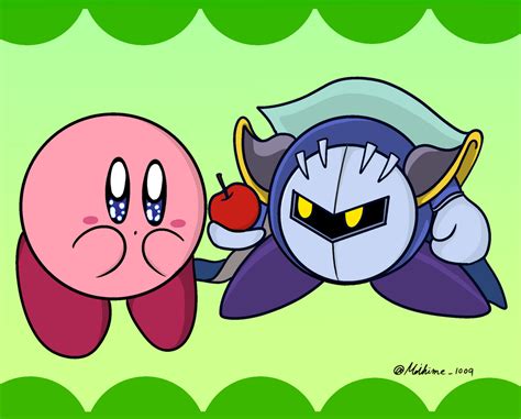 kirby and Meta Knight by Maihime-1009 on DeviantArt