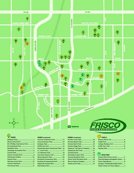 Parks in Frisco Texas Map - Frisco TX • mappery