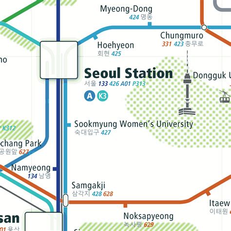 Seoul Subway Station Map