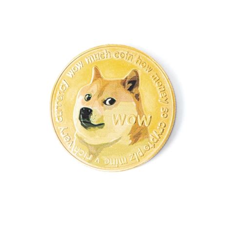 Premium Photo | Dog Dogecoin logo isolated on white background